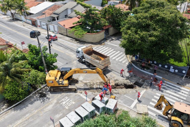 Jardim Atlântico Oeste começa a receber obras para acabar com os alagamentos